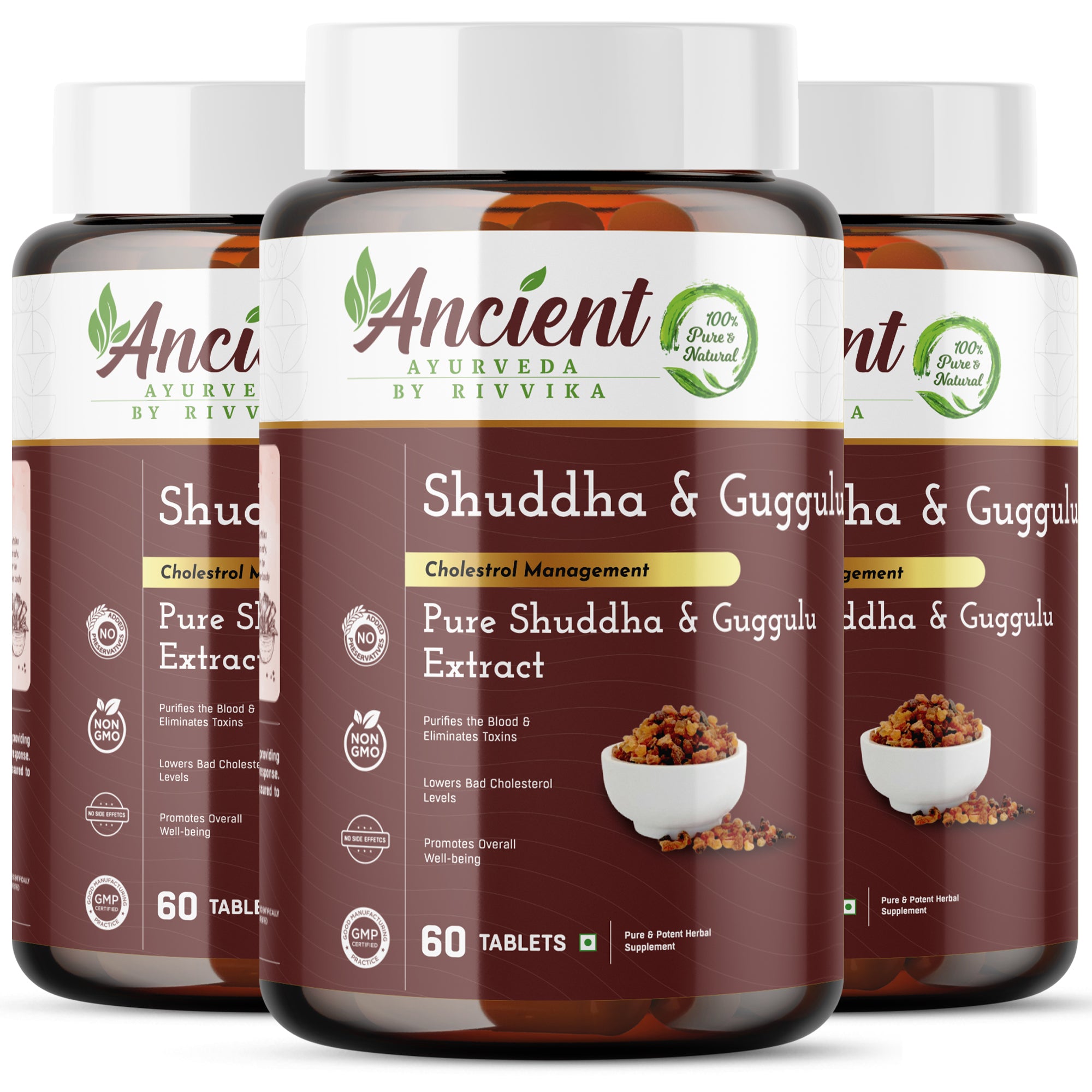 Shuddha Guggulu Tablets (Pack Of 3)