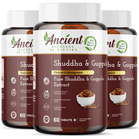 Shuddha Guggulu Tablets (Pack Of 3)